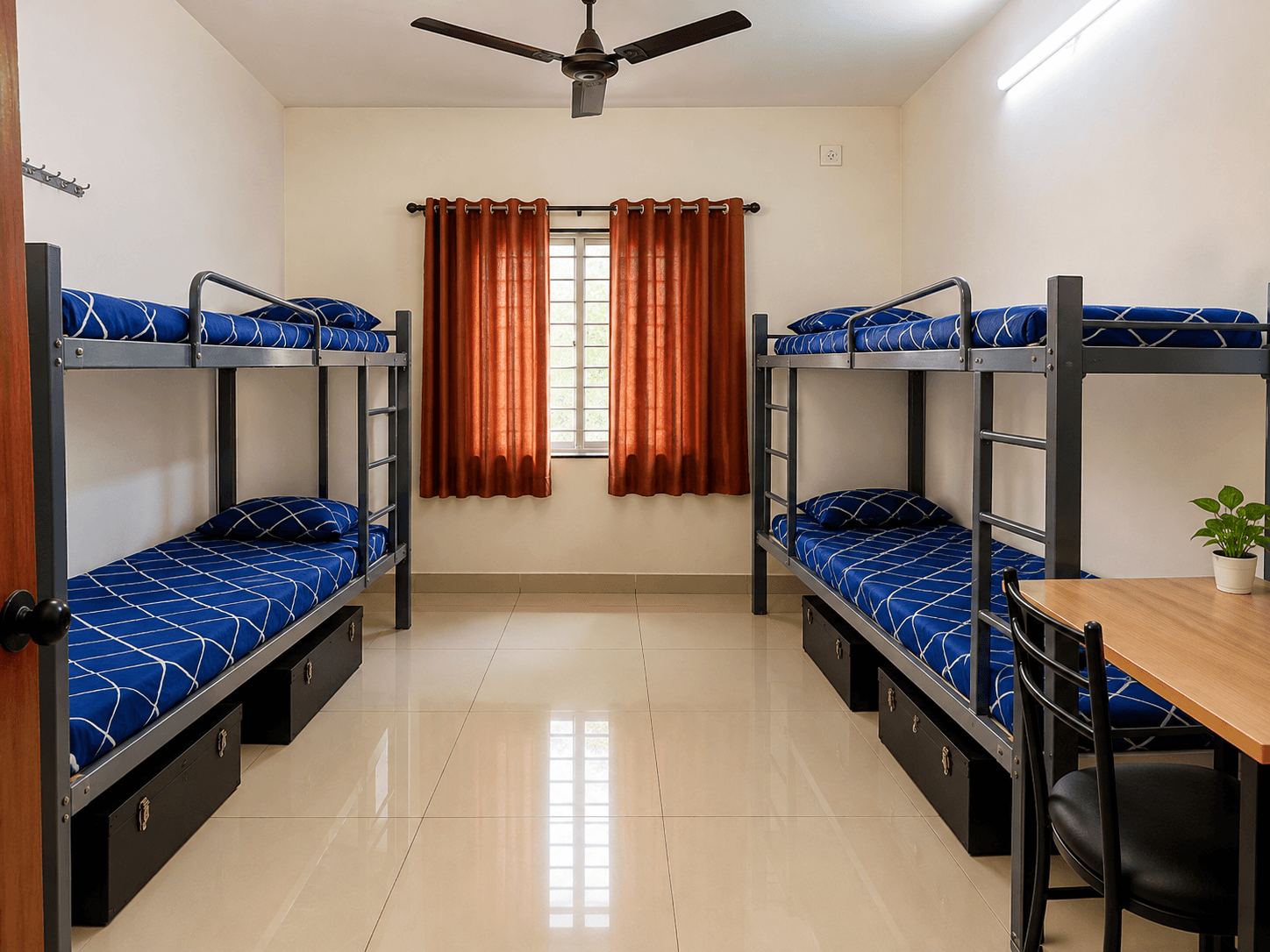 Four sharing room